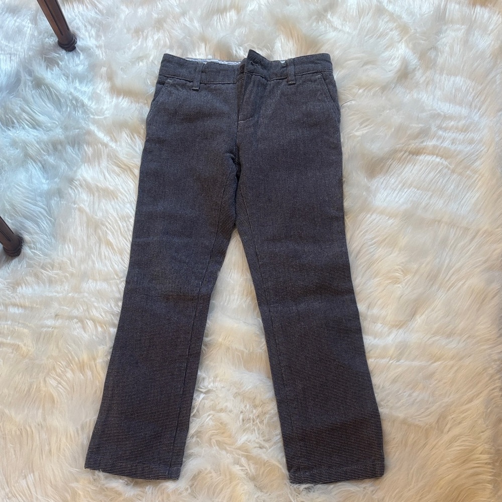 Gray Herringbone Pants